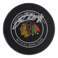 Patrick Kane Signed Blackhawks Logo Hockey Puck (JSA) at PristineAuction.com