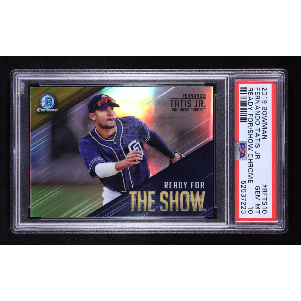 Fernando Tatis Jr. 2019 Bowman Chrome Ready for the Show #RFTS10 RC (PSA 10) at PristineAuction.com