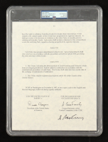 Mikhail Gorbachev Signed 8x10 Document (PSA) at PristineAuction.com