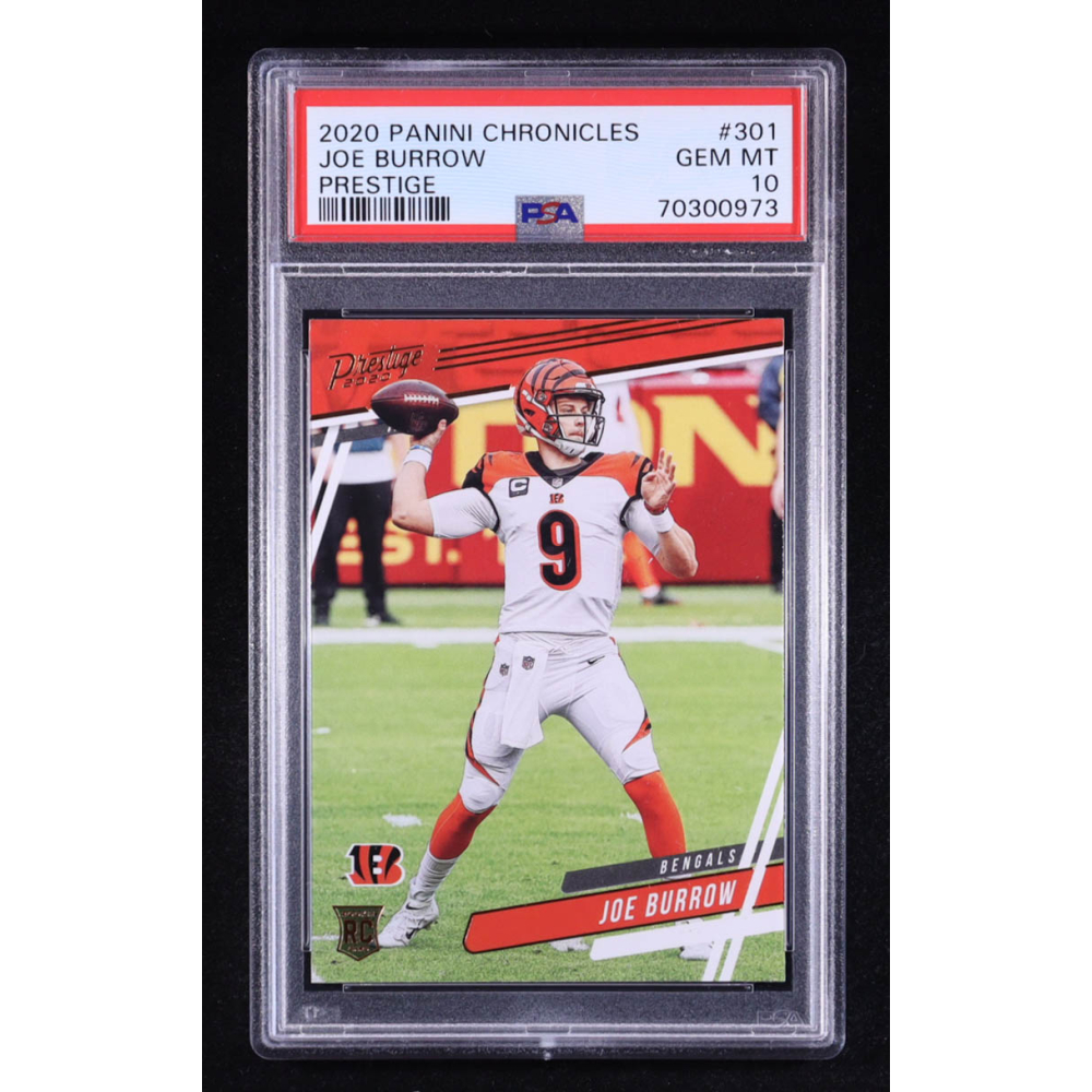 Joe Burrow 2020 Prestige #301 RC / CHRONICLES (PSA 10) at PristineAuction.com