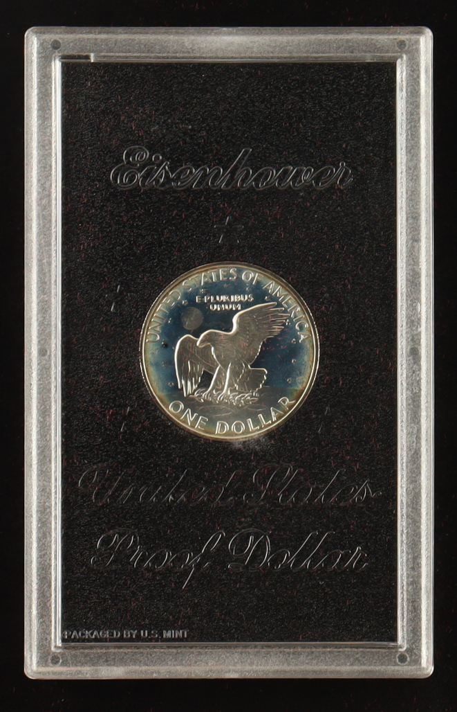 1972-S Eisenhower Proof Silver Dollar - Original Government Packaging at PristineAuction.com 1972-S Eisenhower Proof Silver Dollar - Original Government Packaging at PristineAuction.com