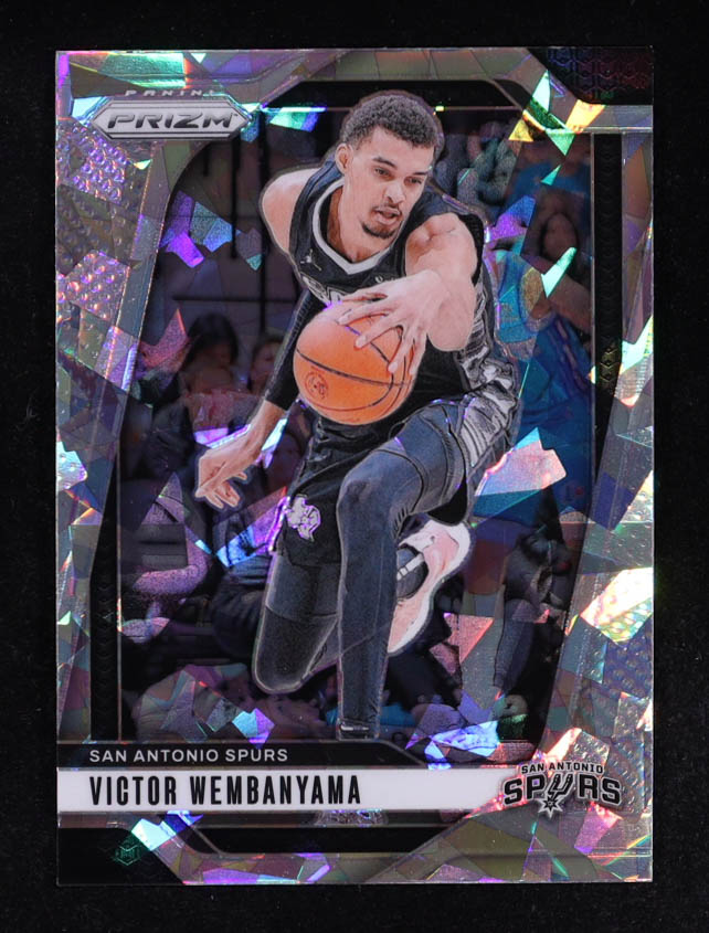Victor Wembanyama 2024-25 Panini Prizm Prizms Ice #172 at PristineAuction.com Victor Wembanyama 2024-25 Panini Prizm Prizms Ice #172 at PristineAuction.com