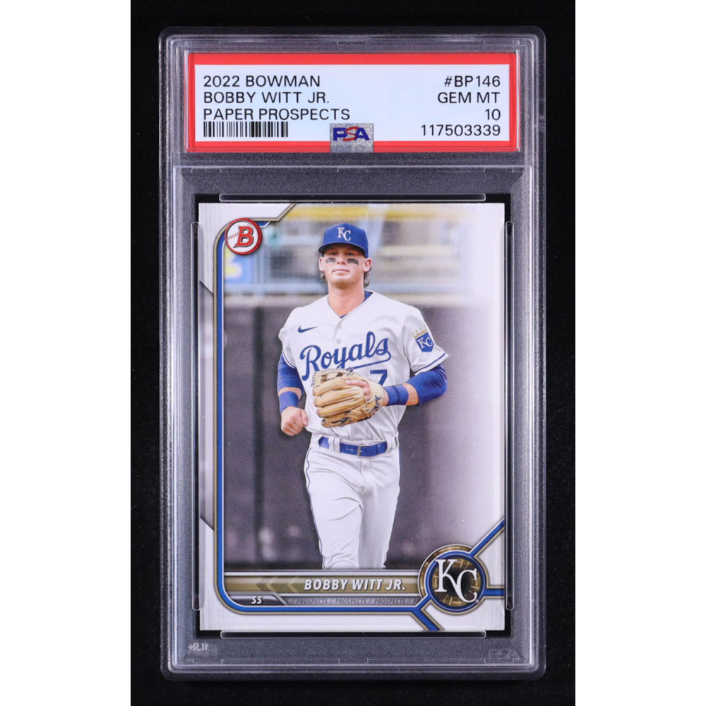 Bobby Witt Jr. 2022 Bowman Prospects #BP146 RC (PSA 10) at PristineAuction.com