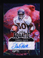 Terrell Davis 2025 Leaf Optichrome Aquatic Autographs Laser Octopus #ATD1 #1/1 at PristineAuction.com
