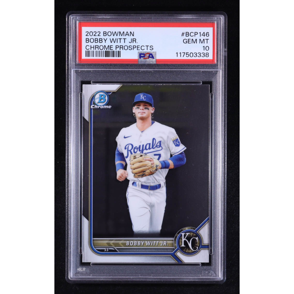 Bobby Witt Jr. 2022 Bowman Chrome Prospects #BCP146 RC (PSA 10) at PristineAuction.com