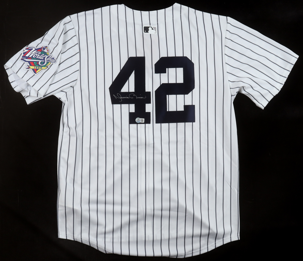 Mariano Rivera Signed Yankees Nike Authentic Jersey with 1999 World Series Patch (Beckett) at PristineAuction.com Mariano Rivera Signed Yankees Nike Authentic Jersey with 1999 World Series Patch (Beckett) at PristineAuction.com