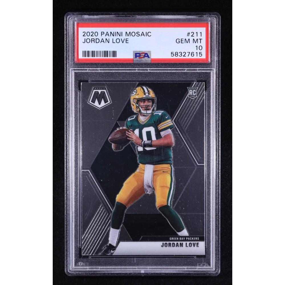 Jordan Love 2020 Panini Mosaic #211 RC (PSA 10) at PristineAuction.com