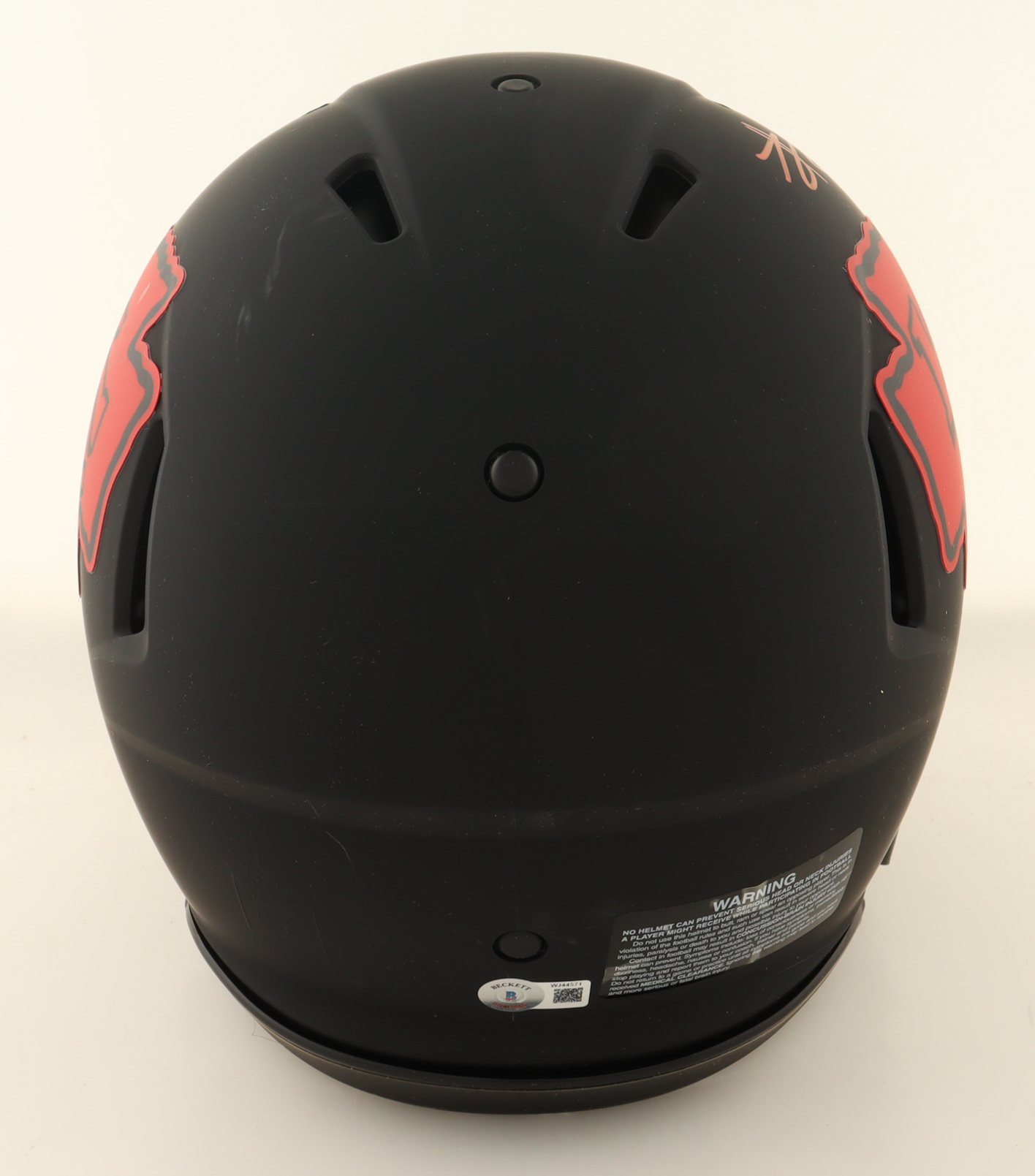 Travis Kelce Signed Chiefs Full-Size Authentic On-Field Eclipse Alternate Speed Helmet (Beckett) at PristineAuction.com Travis Kelce Signed Chiefs Full-Size Authentic On-Field Eclipse Alternate Speed Helmet (Beckett) at PristineAuction.com