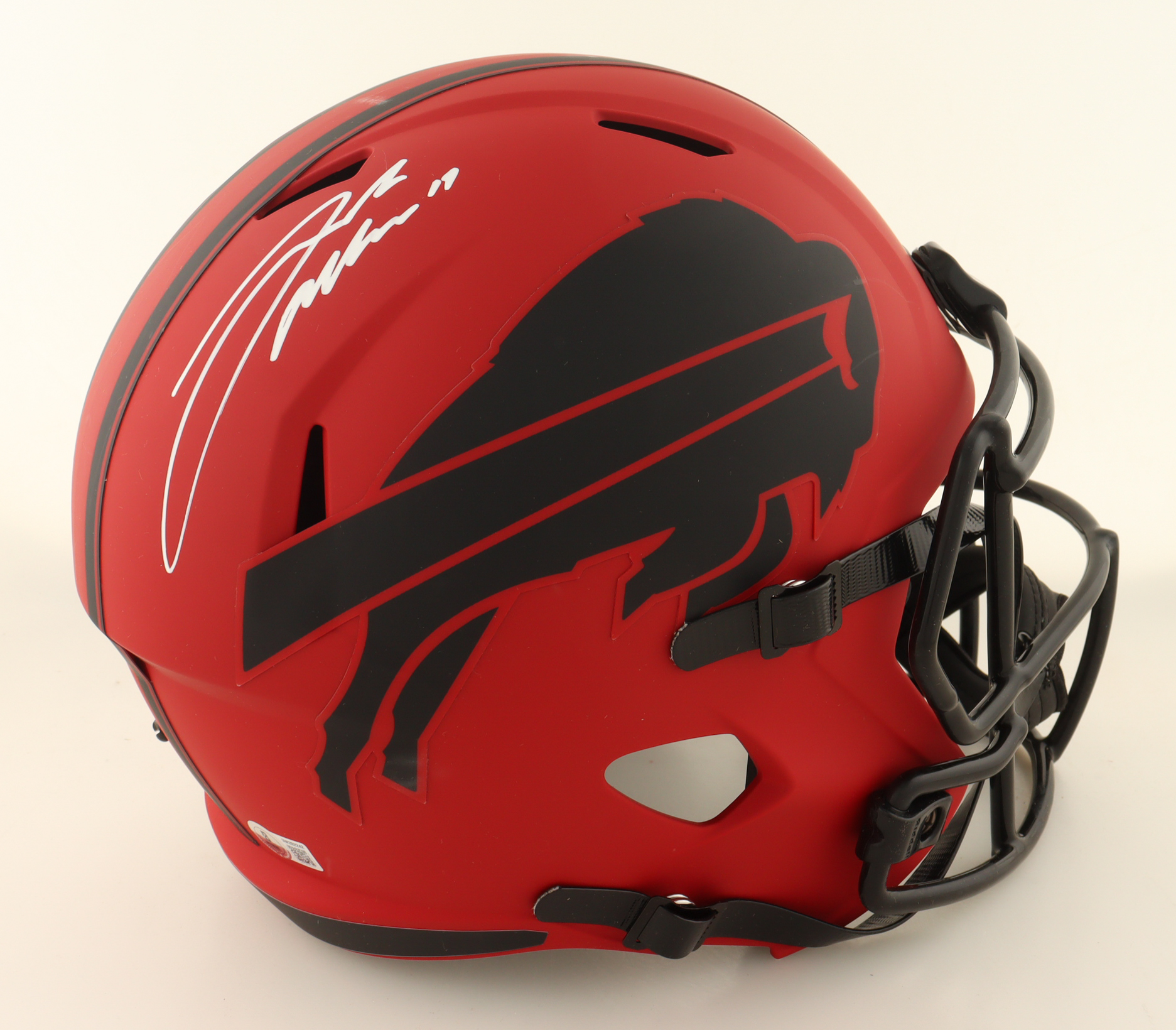 Josh Allen Signed Bills Full-Size Rave Alternate Speed Helmet (Beckett) at PristineAuction.com Josh Allen Signed Bills Full-Size Rave Alternate Speed Helmet (Beckett) at PristineAuction.com