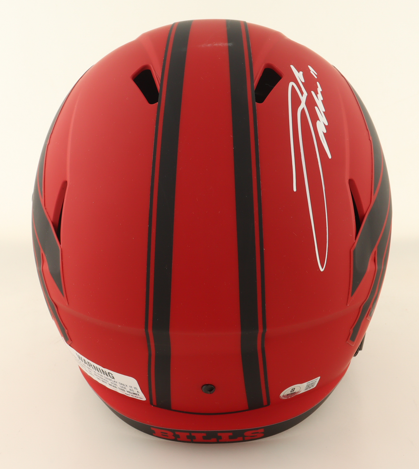Josh Allen Signed Bills Full-Size Rave Alternate Speed Helmet (Beckett) at PristineAuction.com Josh Allen Signed Bills Full-Size Rave Alternate Speed Helmet (Beckett) at PristineAuction.com