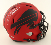 Josh Allen Signed Bills Full-Size Rave Alternate Speed Helmet (Beckett) at PristineAuction.com