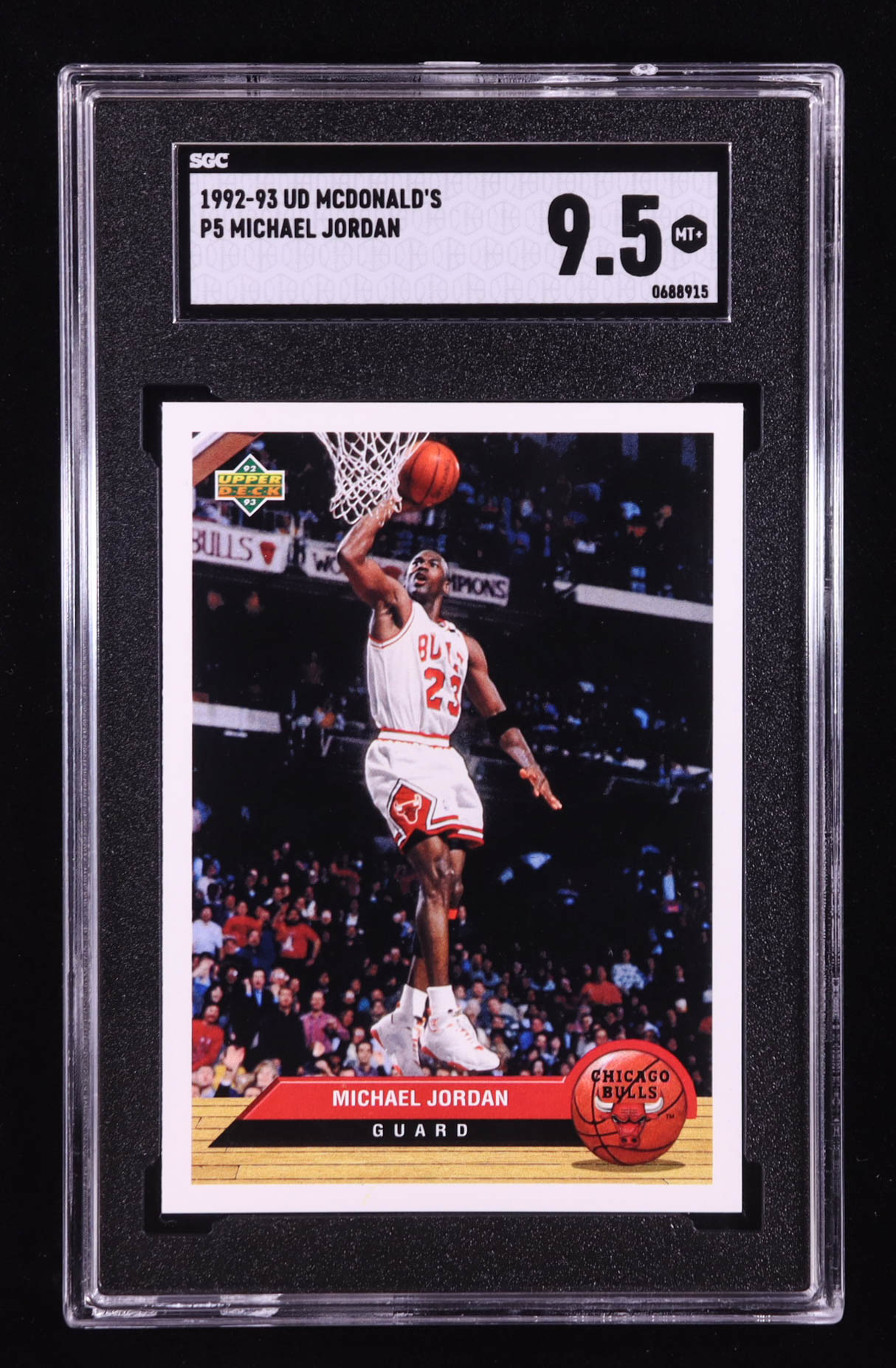 Michael Jordan 1992-93 Upper Deck McDonald's #P5 (SGC 9.5) at PristineAuction.com Michael Jordan 1992-93 Upper Deck McDonald's #P5 (SGC 9.5) at PristineAuction.com