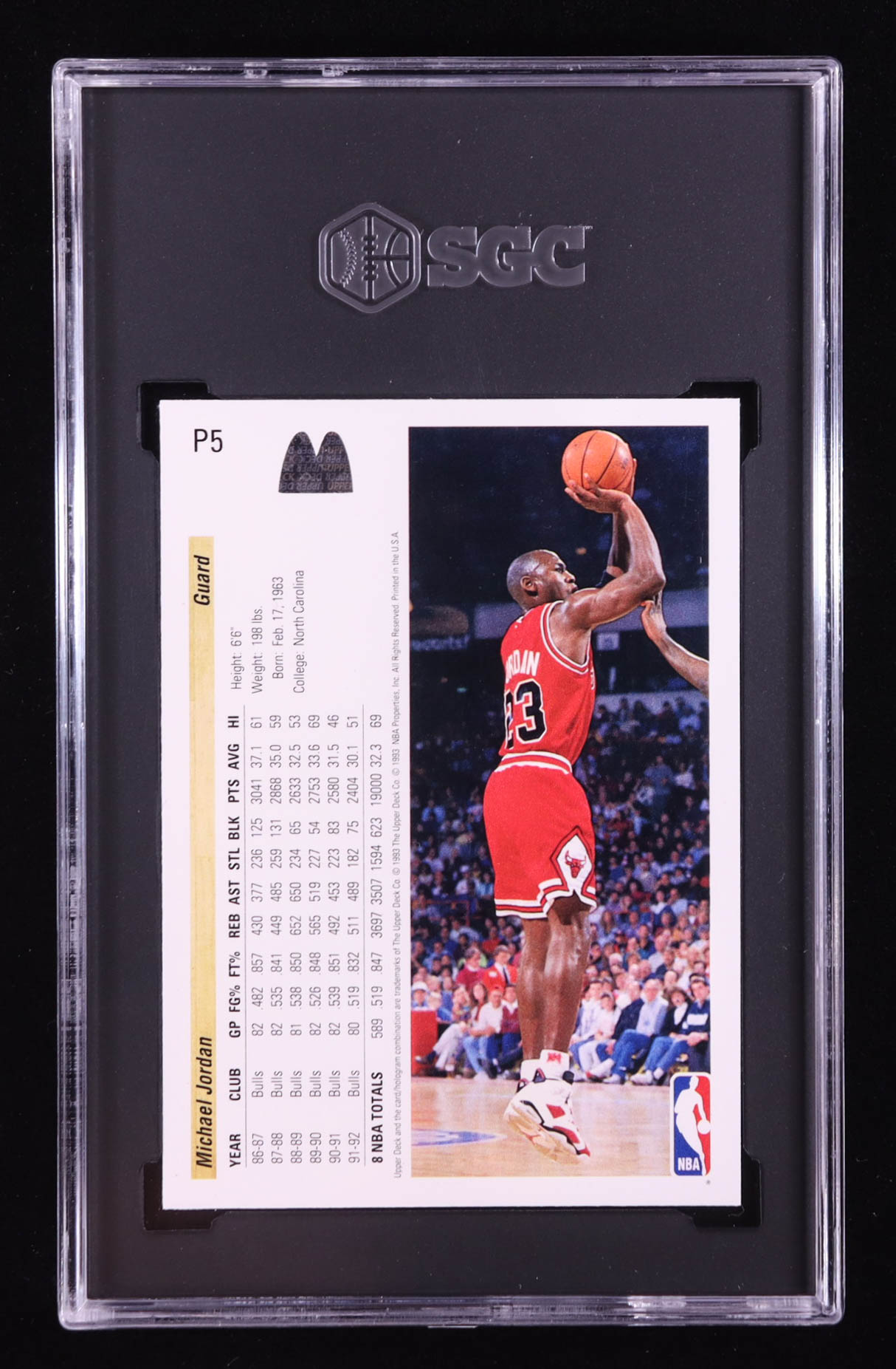 Michael Jordan 1992-93 Upper Deck McDonald's #P5 (SGC 9.5) at PristineAuction.com Michael Jordan 1992-93 Upper Deck McDonald's #P5 (SGC 9.5) at PristineAuction.com