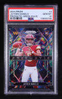 Jayden Daniels 2024 Panini Prizm Prizmatic Prizms Green Wave #3 RC (PSA 10) at PristineAuction.com
