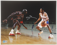 Allen Iverson Signed 76ers 11x14 Photo (Beckett) at PristineAuction.com