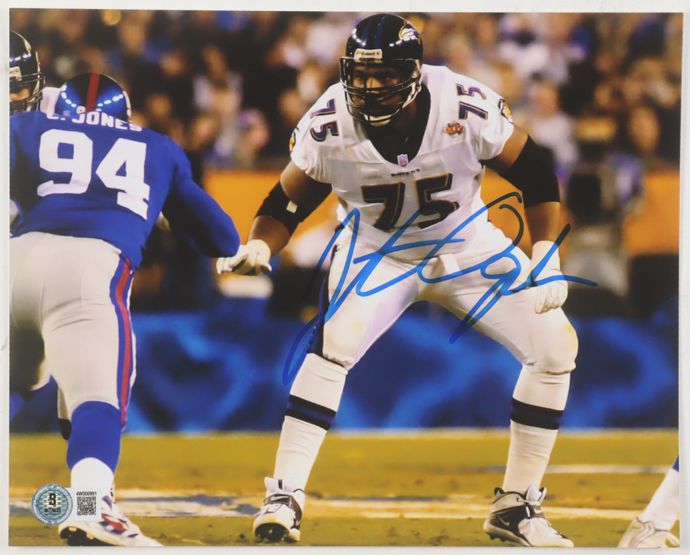 Jonathan Ogden Signed Ravens 8x10 Photo (Beckett) at PristineAuction.com Jonathan Ogden Signed Ravens 8x10 Photo (Beckett) at PristineAuction.com