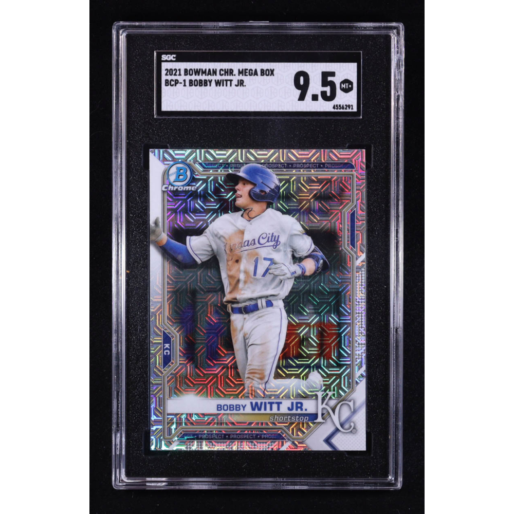 Bobby Witt Jr. 2021 Bowman Chrome Mega Box Prospects Refractors #BCP1 RC (SGC 9.5) at PristineAuction.com