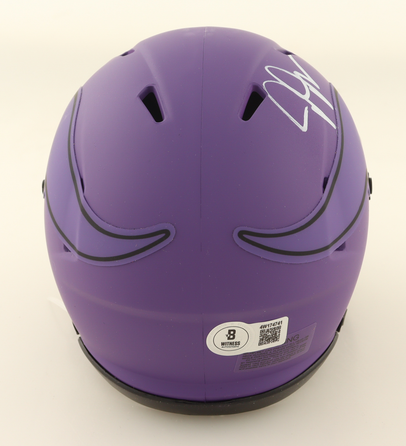 Justin Jefferson Signed Vikings Rave Alternate Speed Mini Helmet (Beckett) at PristineAuction.com Justin Jefferson Signed Vikings Rave Alternate Speed Mini Helmet (Beckett) at PristineAuction.com