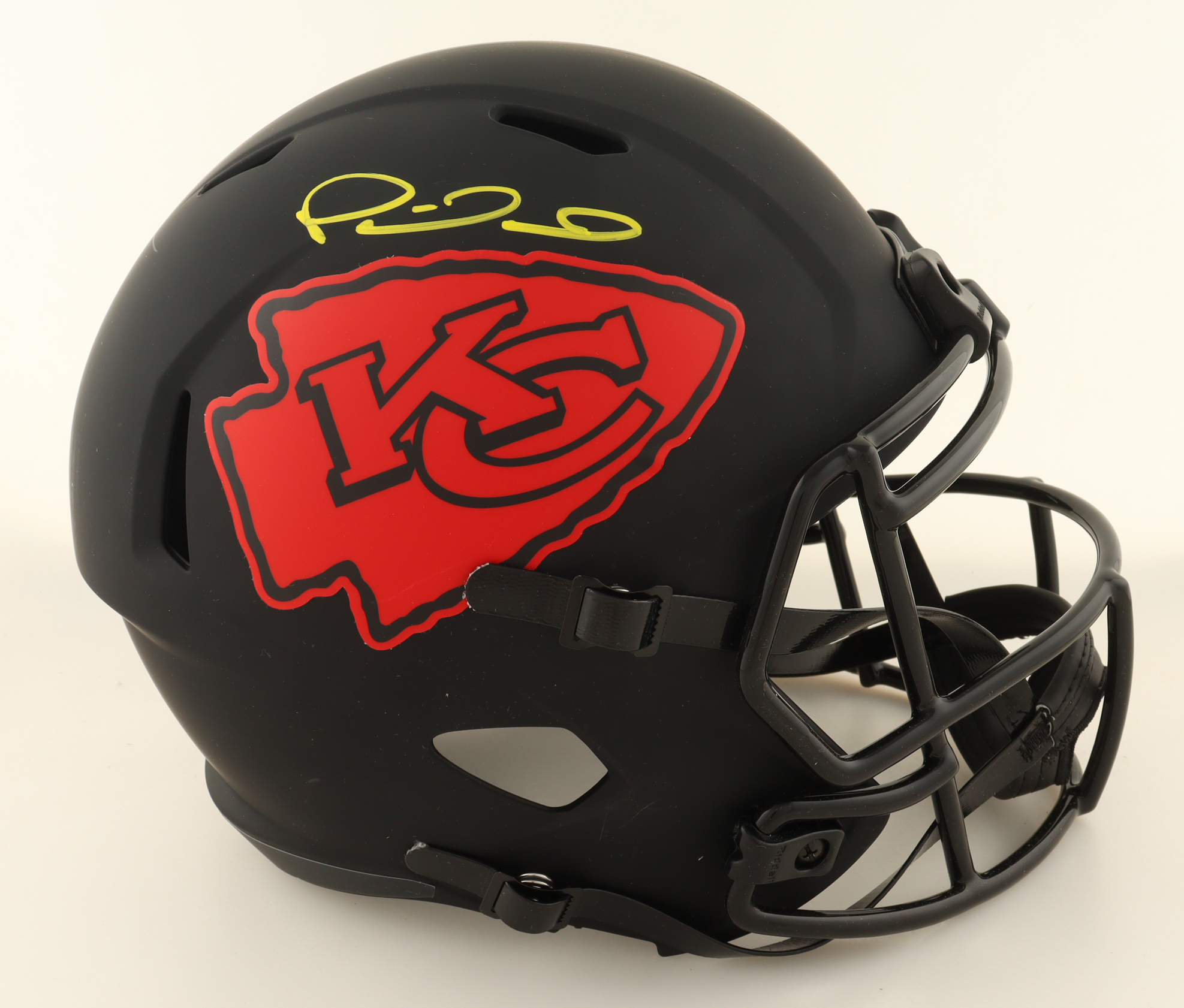 Patrick Mahomes II Signed Chiefs Full-Size Eclipse Alternate Speed Helmet (Beckett) at PristineAuction.com Patrick Mahomes II Signed Chiefs Full-Size Eclipse Alternate Speed Helmet (Beckett) at PristineAuction.com