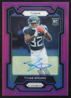 Tyjae Spears 2023 Panini Prizm Pink Autographs #396 RC at PristineAuction.com