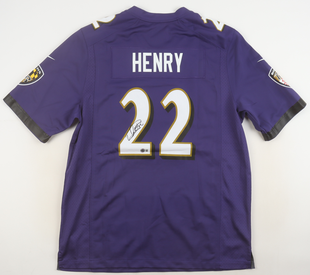 Derrick Henry Signed Ravens Nike Authentic Jersey (Beckett) at PristineAuction.com Derrick Henry Signed Ravens Nike Authentic Jersey (Beckett) at PristineAuction.com