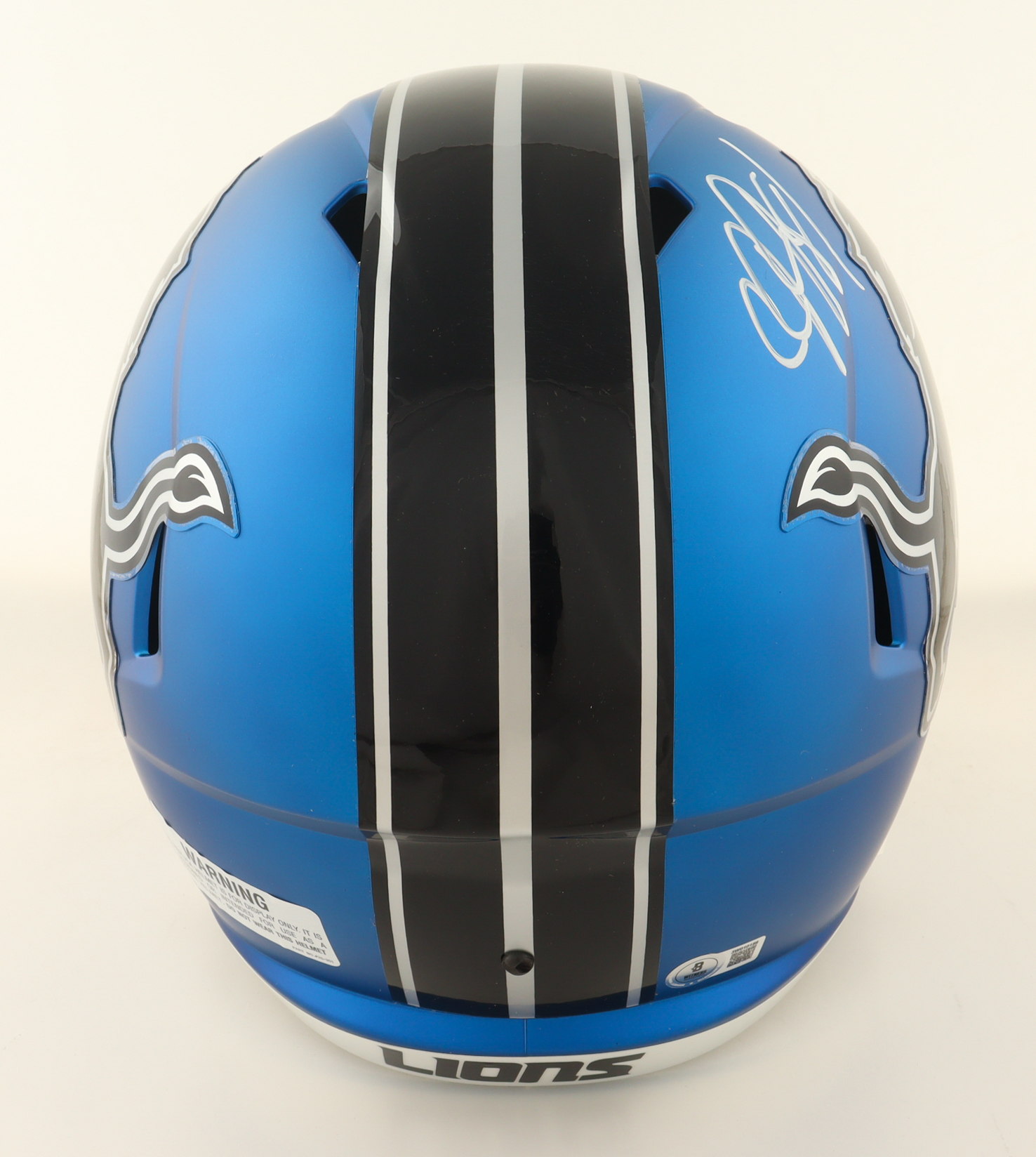 Calvin Johnson Signed Lions Full-Size Speed Helmet (Beckett) at PristineAuction.com Calvin Johnson Signed Lions Full-Size Speed Helmet (Beckett) at PristineAuction.com