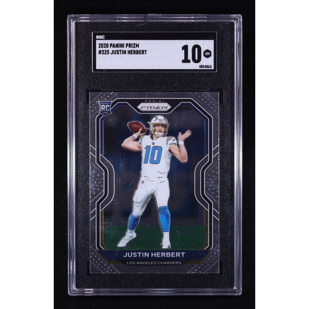 Justin Herbert 2020 Panini Prizm #325 RC (SGC 10) at PristineAuction.com