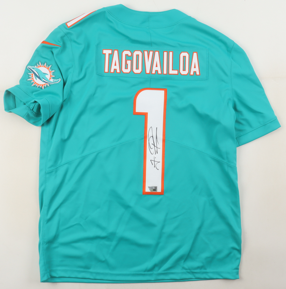Tua Tagovailoa Signed Dolphins Nike Authentic Jersey (Fanatics) at PristineAuction.com Tua Tagovailoa Signed Dolphins Nike Authentic Jersey (Fanatics) at PristineAuction.com