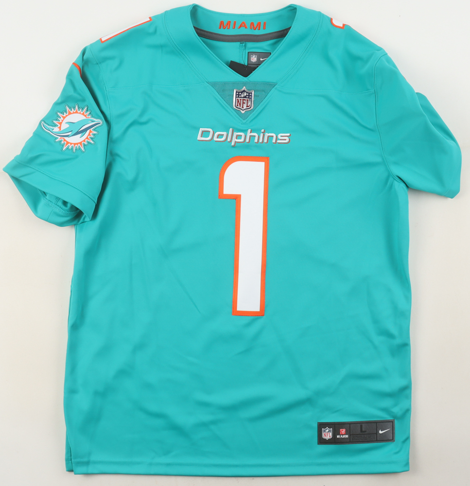Tua Tagovailoa Signed Dolphins Nike Authentic Jersey (Fanatics) at PristineAuction.com Tua Tagovailoa Signed Dolphins Nike Authentic Jersey (Fanatics) at PristineAuction.com