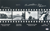 WWII Veterans Multi Signed 12x18 LE Film Strip Photograph "America at War" (PSA) x4 at PristineAuction.com