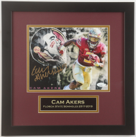 Cam Akers Signed Florida State Seminoles Custom Framed Photo Display (JSA) at PristineAuction.com