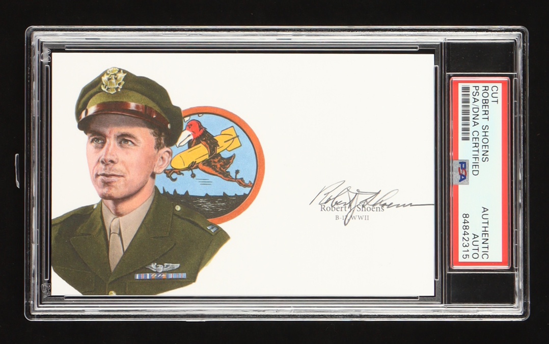 Robert Shoens Signed Cut With Portrait Art (PSA) at PristineAuction.com Robert Shoens Signed Cut With Portrait Art (PSA) at PristineAuction.com