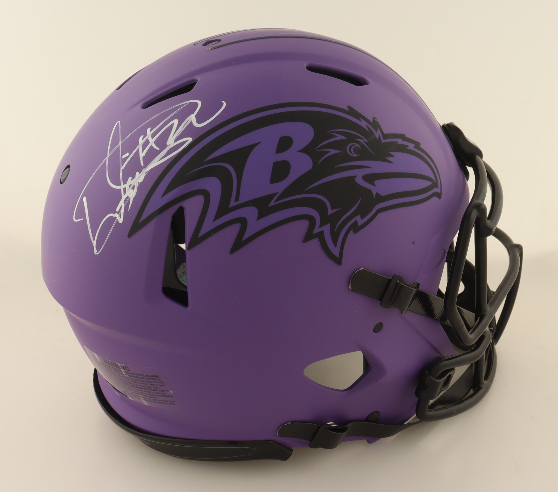 Derrick Henry Signed Ravens Full-Size Authentic On-Field Rave Alternate Speed Helmet (Beckett) at PristineAuction.com Derrick Henry Signed Ravens Full-Size Authentic On-Field Rave Alternate Speed Helmet (Beckett) at PristineAuction.com