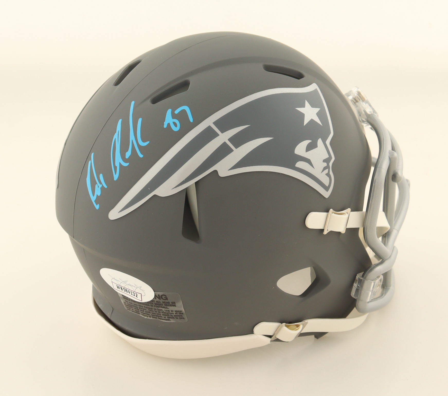 Rob Gronkowski Signed Patriots Slate Alternate Speed Mini Helmet (JSA) at PristineAuction.com Rob Gronkowski Signed Patriots Slate Alternate Speed Mini Helmet (JSA) at PristineAuction.com