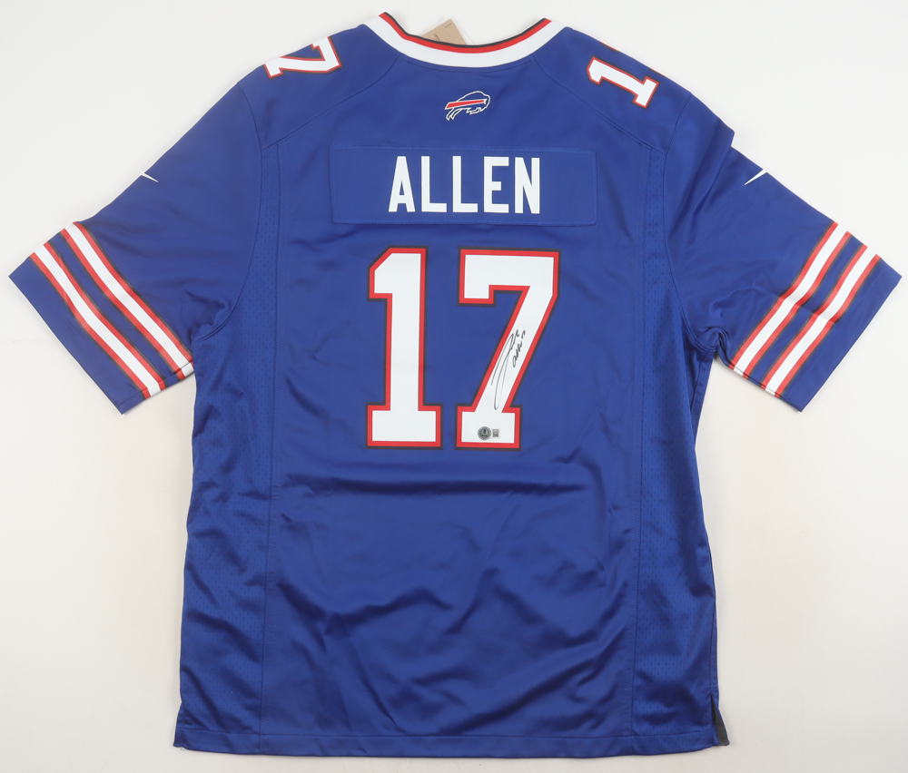 Josh Allen Signed Bills Nike Authentic Jersey (Beckett) at PristineAuction.com Josh Allen Signed Bills Nike Authentic Jersey (Beckett) at PristineAuction.com