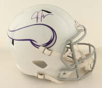 Justin Jefferson Signed Vikings Full-Size Matte White Speed Helmet (Beckett) at PristineAuction.com