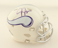 Justin Jefferson Signed Vikings OF Alternate Speed Mini Helmet (Beckett) at PristineAuction.com