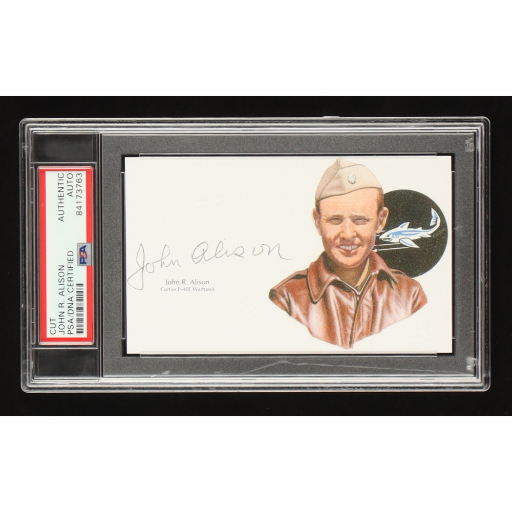 John R. Alison John R. Alison Signed Cut with Portrait (PSA) | Pristine Auction