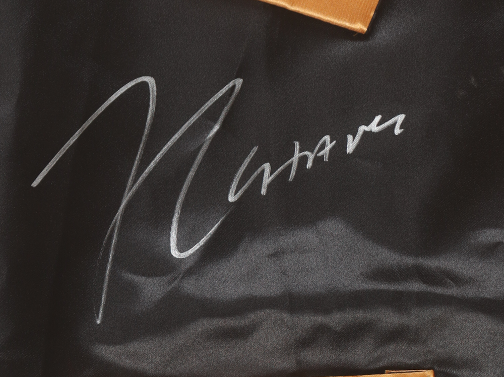 Julio Cesar Chavez, Marco Barrera & Erik Morales Signed Cleto Reyes Boxing Robe (JSA) at PristineAuction.com Julio Cesar Chavez, Marco Barrera & Erik Morales Signed Cleto Reyes Boxing Robe (JSA) at PristineAuction.com