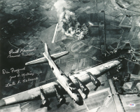 WWII 8th Air Force B-17 Multi Signed 16x20 (PSA) x5 Masters of the Air at PristineAuction.com