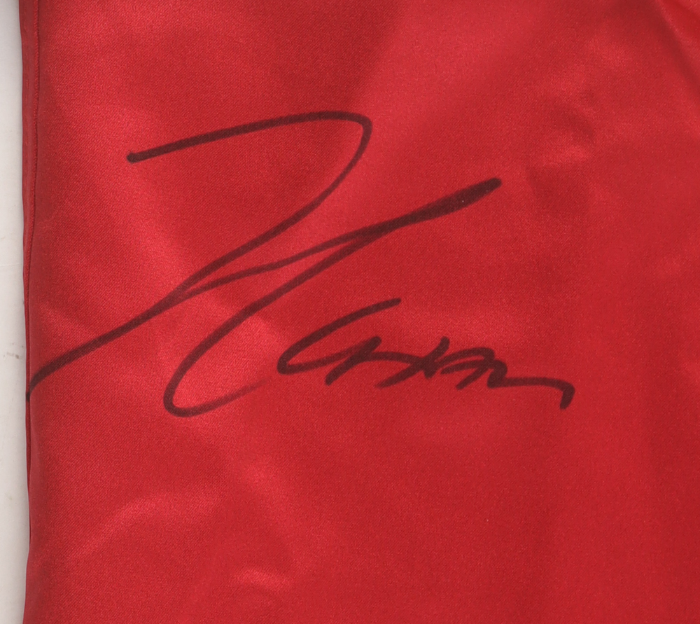 Julio Cesar Chavez, Marco Barrera & Erik Morales Signed Cleto Reyes Boxing Robe (JSA) at PristineAuction.com Julio Cesar Chavez, Marco Barrera & Erik Morales Signed Cleto Reyes Boxing Robe (JSA) at PristineAuction.com