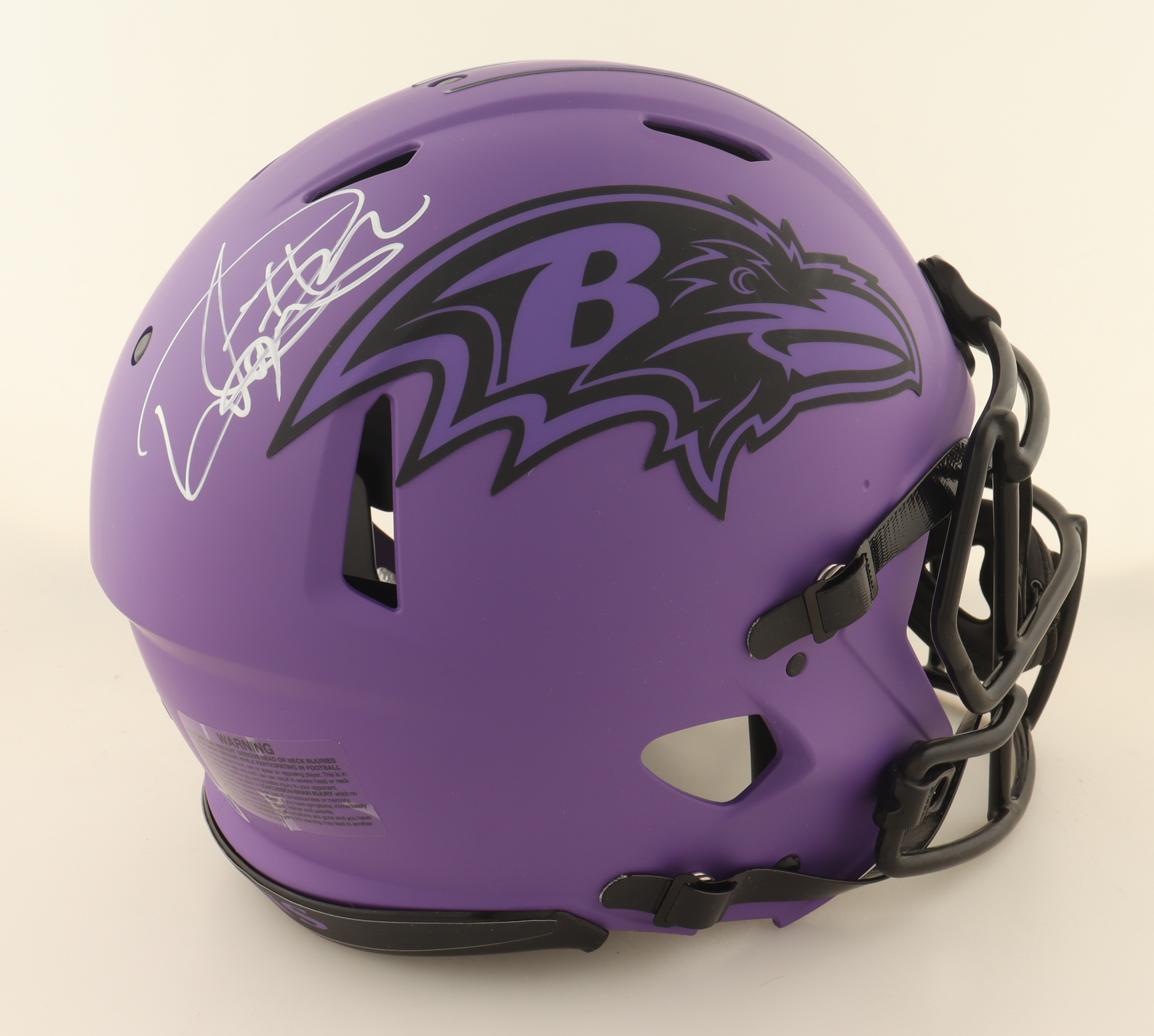 Derrick Henry Signed Ravens Full-Size Authentic On-Field Rave Alternate Speed Helmet (Beckett) at PristineAuction.com Derrick Henry Signed Ravens Full-Size Authentic On-Field Rave Alternate Speed Helmet (Beckett) at PristineAuction.com