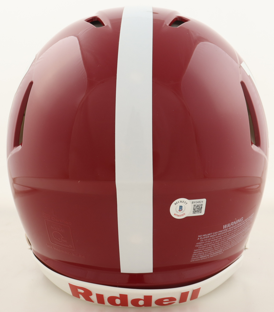 Bryce Young Signed Alabama Crimson Tide Full-Size Authentic On-Field Speed Helmet Inscribed "Heisman 21" (Beckett) at PristineAuction.com Bryce Young Signed Alabama Crimson Tide Full-Size Authentic On-Field Speed Helmet Inscribed "Heisman 21" (Beckett) at PristineAuction.com
