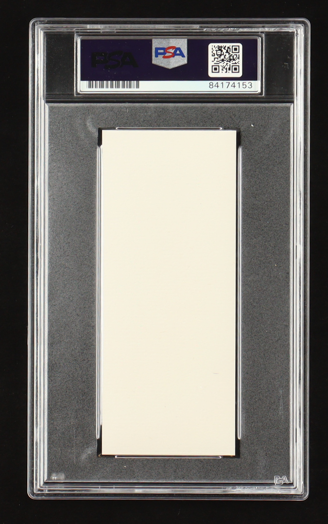 Vermont Garrison Signed Cut With Portrait Art (PSA) at PristineAuction.com Vermont Garrison Signed Cut With Portrait Art (PSA) at PristineAuction.com