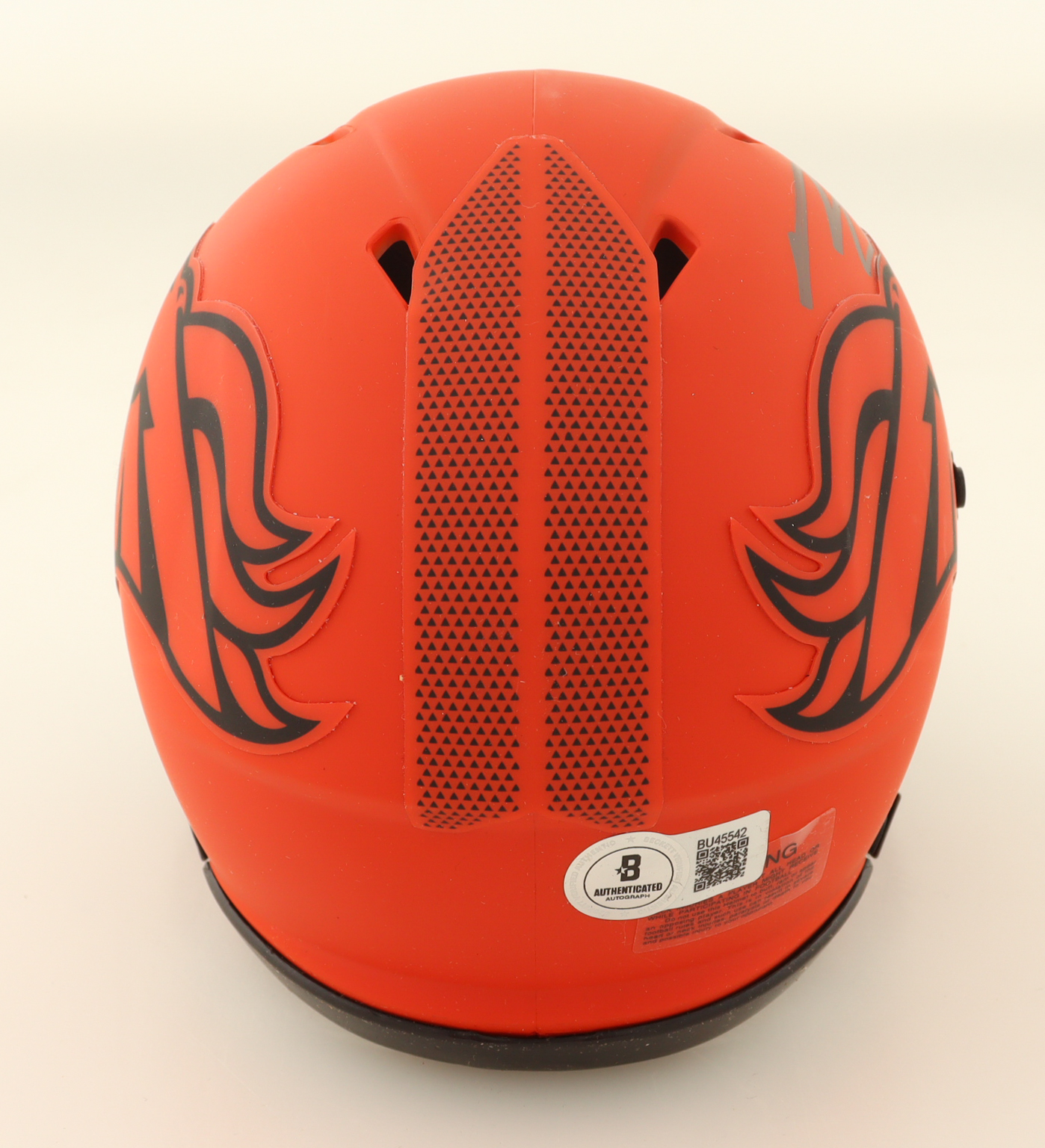 Bo Nix Signed Broncos Rave Alternate Speed Mini Helmet (Beckett) at PristineAuction.com Bo Nix Signed Broncos Rave Alternate Speed Mini Helmet (Beckett) at PristineAuction.com