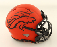 Bo Nix Signed Broncos Rave Alternate Speed Mini Helmet (Beckett) at PristineAuction.com