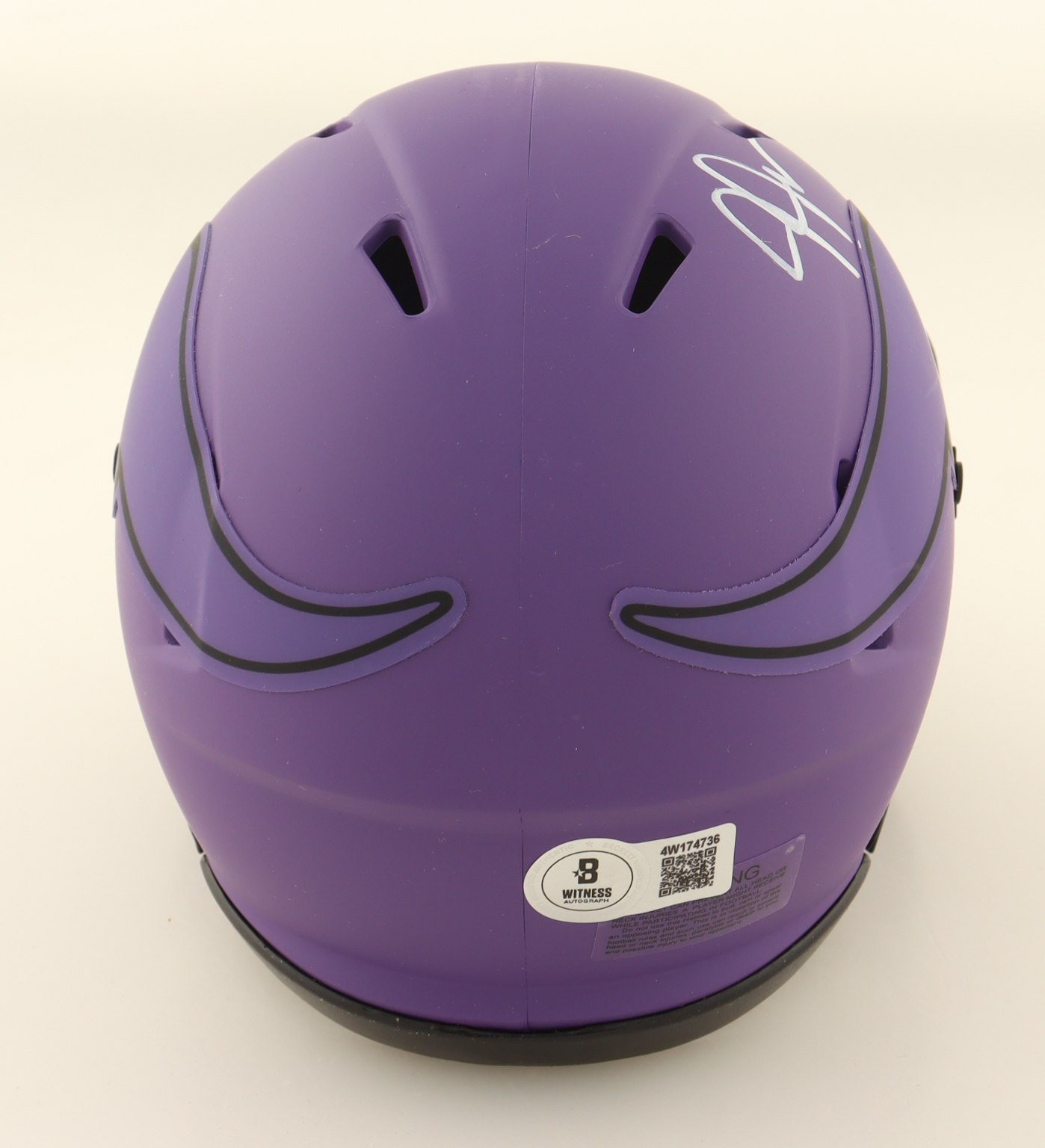 Justin Jefferson Signed Vikings Rave Alternate Speed Mini Helmet (Beckett) at PristineAuction.com Justin Jefferson Signed Vikings Rave Alternate Speed Mini Helmet (Beckett) at PristineAuction.com