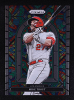 Mike Trout 2022 Panini Prizm Stained Glass Prizms Silver #SG-5 at PristineAuction.com