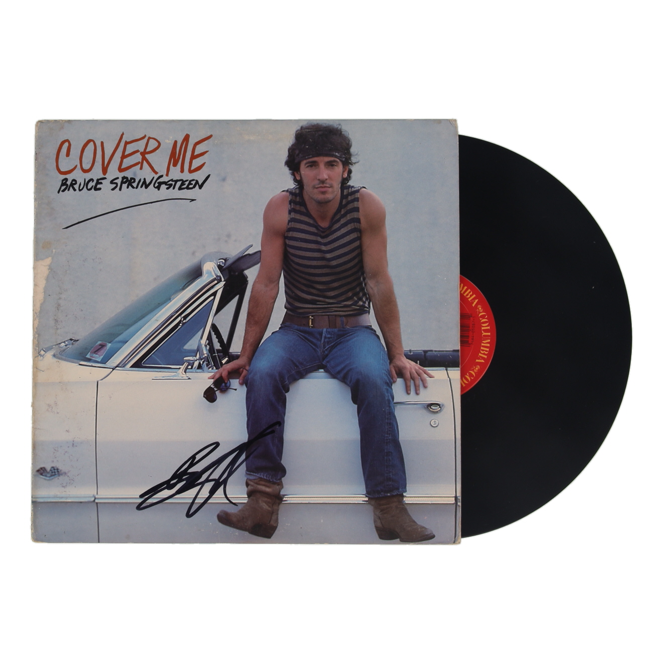 Bruce Springsteen Signed "Cover Me" Vinyl Record Album (JSA) at PristineAuction.com Bruce Springsteen Signed "Cover Me" Vinyl Record Album (JSA) at PristineAuction.com