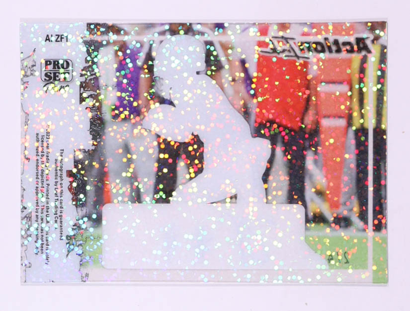 Zay Flowers 2023 Pro Set Pure Action Ink Bronze Sparkle #AIZF1 #2/4 RC at PristineAuction.com Zay Flowers 2023 Pro Set Pure Action Ink Bronze Sparkle #AIZF1 #2/4 RC at PristineAuction.com